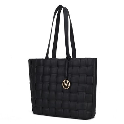 MKF Collection Rowan Woven Vegan Leather Women’s Tote Bag by Mia K
