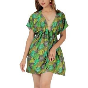 HAPPY BAY Women's Vacation Party Mini Beachwear Wrap Beach Cover Up Summer Hawaiian Swim - 1 of 4