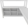 NicBex Full/Queen Metal Loft Bed with Wardrobe,L-shaped Desk,Headboard&Shelves,Versatile Gaming Loft for Kids,Teens&Gamers,350lbs Max - 4 of 4