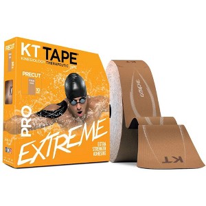 KT Tape PRO Extreme, Synthetic Jumbo Kinesiology Athletic Tape, 150 Count, 10” Precut Strips, Titan Tan - 1 of 4