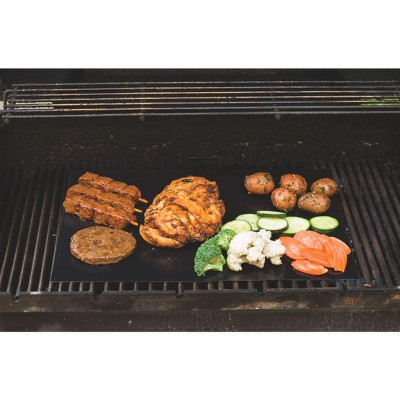 Non-Stick Black Reusable BBQ Grill Mat