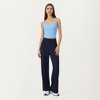 Anna-Kaci Active Women's Square Neck Ribbed Knit Cropped Tank Top with Wide Shoulder Straps - 2 of 4