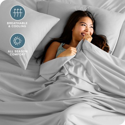 King Cloud Grey Ultra-Soft Microfiber Deep Pocket Sheet Set