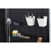 Proman Galaxy II Room Divider (2 Panels, 24" Each) with Rack – Includes Bins, Hooks, Trays & Wire Nets – Black, Indoor/Outdoor Use - 4 of 4
