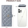 BEAFUP Women PU Leather Wallet,Large Capacity Bifold RFID Blocking Card Holder with ID Window with Zipper Coin Pocket - 3 of 4