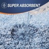 Bathroom Rugs Mat 36x24, Extra Soft Microfiber Bath Rug with Rubber Backing, Quick Dry, Machine Washable, Blue - 3 of 4