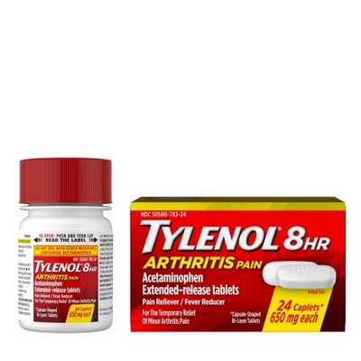 Tylenol 8 Hour Arthritis Pain Relief Extended-Release Caplets - Acetaminophen - 24ct