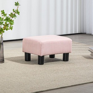 CAVINAS Small Ottoman, Modern Footrest Stool with Plastic Legs, Upholstered End Table for Living Room, Bedroom, Entryway - 1 of 4
