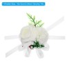 Unique Bargains Corsage Wristlet Adjustable Artificial Flower 2 Pcs - 2 of 4
