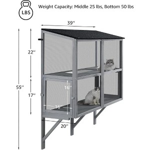 unipaws Wooden Cat Window Catio – Expandable Outdoor Enclosure for Indoor Cats - 1 of 1