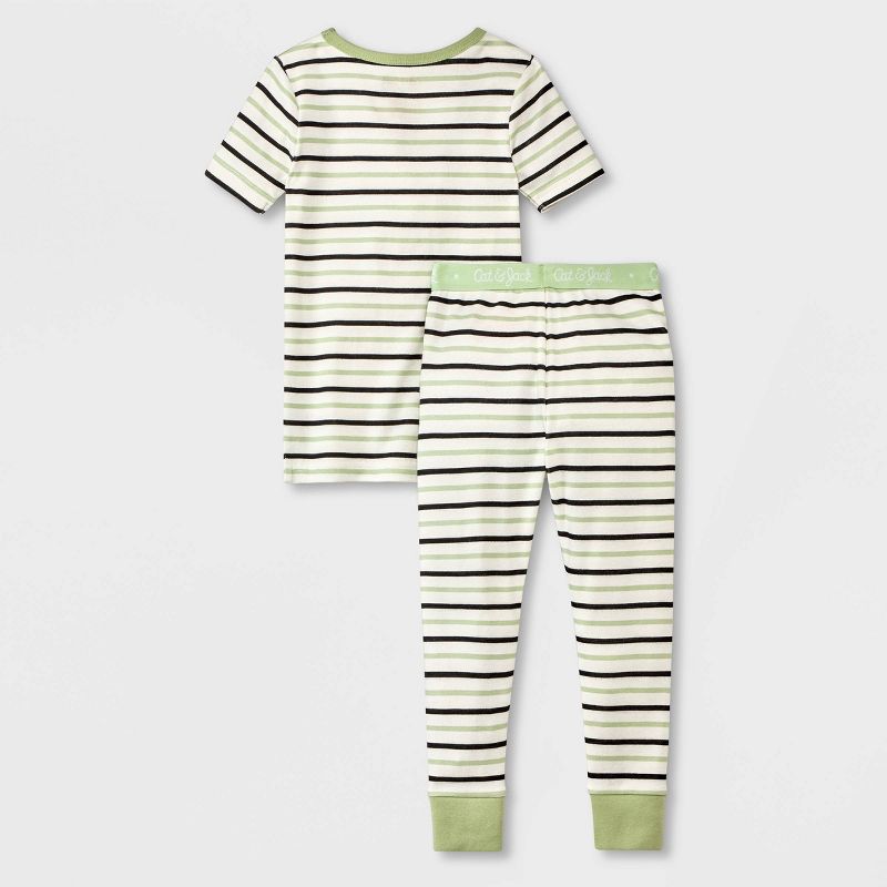 Toddler Boys' 4pc Sun & Striped Pajama Set - Cat & Jack™ Black, 3 of 5