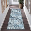 Washable Vintage Oriental Rug Non Slip Low Pile Rug Soft Throw Floor Cover Retro Foldable Indoor Carpet for Living Room Bedroom Playroom Nursery - 2 of 4
