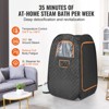 VEVOR Compact Portable Steam Sauna Tent, 1200 Watt Sauna Blanket with Chair & Storage Bag, Time & Temperature Remote Control, Black - 3 of 4