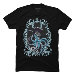 Men's Design By Humans Steampunk Octopus By paviash T-Shirt - 1 of 4