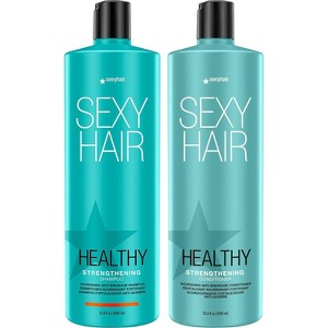Healthy Sexy Strengthening Shampoo & Conditioner (33.8 oz XXL DUO SET KIT) Provide Hair Strength & Repair Damaged Hair - 1 of 4