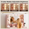 COMHOMA Vanity Desk with Mirror and LED Lights, Hairdryer Holder, 5 Drawers, Bedroom Dresser Table for Girls - 4 of 4