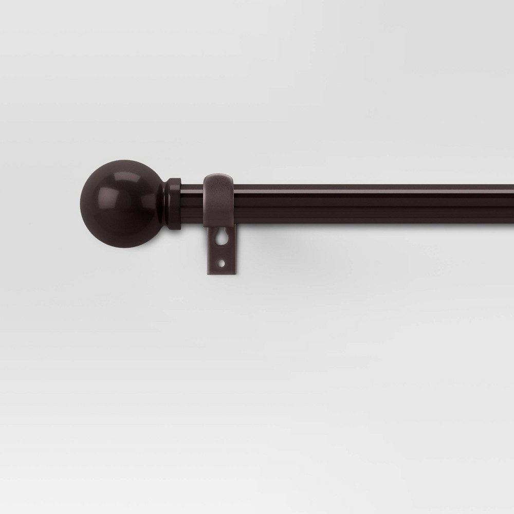 (pack of 2 pcs)28"-48" Café Ball Curtain Rod Oil Rubbed Bronze - Room Essentials™