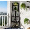 Gulches 5-Tier Corner Shelf, 70" Tall Corner Ladder Shelf Small Bookshelf for Entryway - 3 of 4