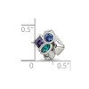 Black Bow Jewelry Sterling Silver with Multicolor Crystals Bead Charm - 4 of 4
