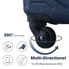Sapphtopaz 3 Piece Luggage Sets ABS Lightweight Suitcase Luggage Carry On Suitcase with Two Hooks, Spinner Wheels, TSA Lock (20/24/28) - 3 of 4