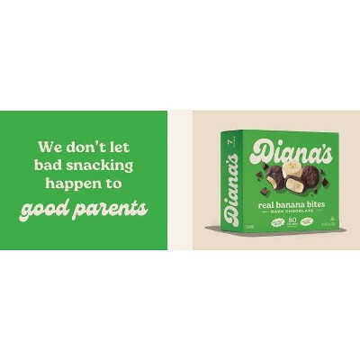 Diana's Bananas Frozen Dark Chocolate Real Banana Bites - 8oz