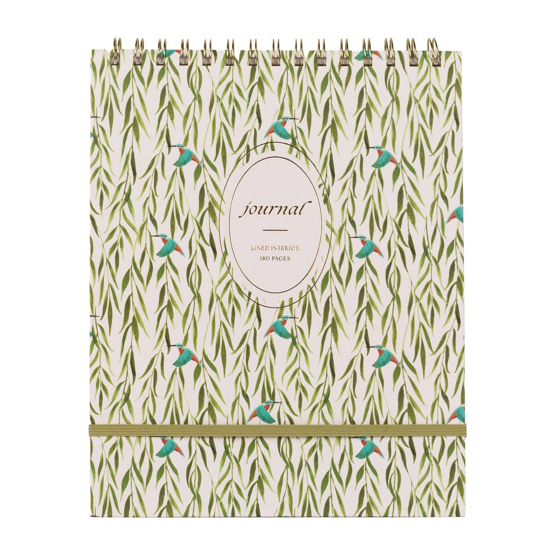 FRINGE Hardcover Vertical Spiral Journal in The Willows