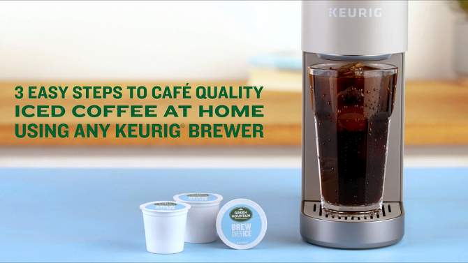 Keurig Green Mountain Coffee Roasters Brew Over Ice Vanilla Caramel Medium Roast Pods - 24ct, 2 of 14, play video