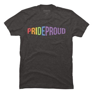 Adult Design By Humans Pride Proud Rainbow By RandomDudeArt T-Shirt - 1 of 2