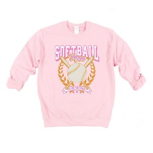 Simply Sage Market Softball Mom Crossed Bats Sweatshirt - 1 of 3
