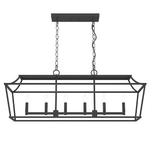Hunter Fans 12.25" Laurel Ridge Ceiling Light Natural Iron Finish 6-Bulb Chandelier for Elegant Spaces - 1 of 2