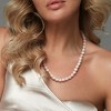 EVERLY JEWELRY | Brass 8-9mm Cultured Freshwater Pearl Necklace, 18 inc - 4 of 4