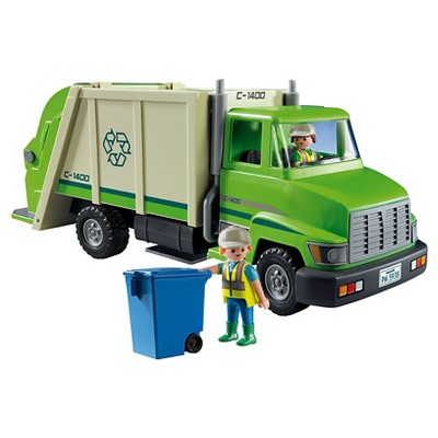 green recycling truck toy