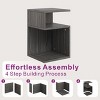 20'' S-Shaped End Table and Bookcase With Open Storage Shelves - Tree City - 3 of 4