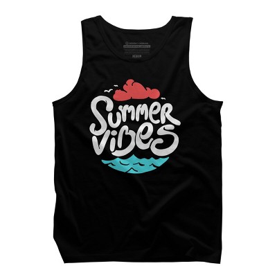 Men's Design By Humans Ocean Summer Vibes By sebiondbh Tank Top