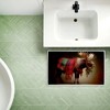 Stupell Industries Festive Moose With Plaid & Fir Printed Plush Bath Mat And Bath Rug, Design By Sasha, 18"X30" - 3 of 4