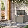 OBOKATA 45 Gallon lockable storage box, waterproof and UV resistant for outdoor mat storage, garden tools and swimming pool accessories storage, Gray - 4 of 4