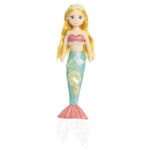 Aurora Large Citrus Sparkles Lailah Lemonade Sea Sparkles Enchanting Stuffed Doll Pink 18" - 1 of 4