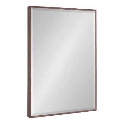 22.7" x 28.7" Rhodes Rectangle Wall Mirror Bronze - Kate & Laurel All Things Decor