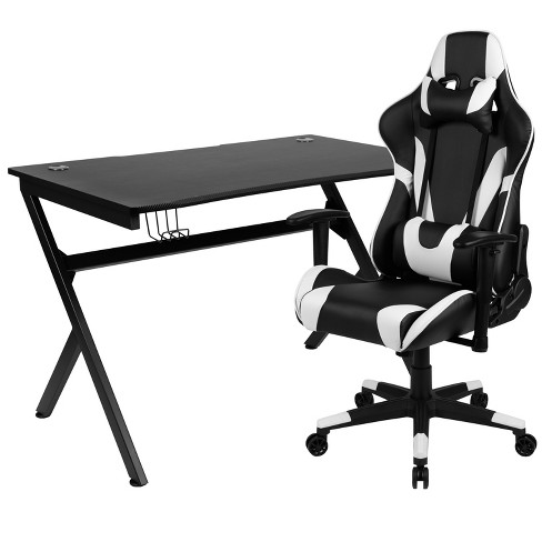 Gaming desk discount and chair bundle