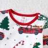 PATPAT Family Matching Christmas Pajamas For Family Tree Car Print Xmas Top Tee and Bottom Sets For Men M Turquoise - 2 of 4