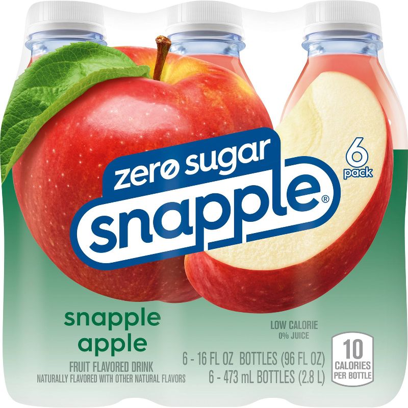 Snapple Apple Zero Sugar Juice Drink - 6pk/16 fl oz Bottles, 5 of 8