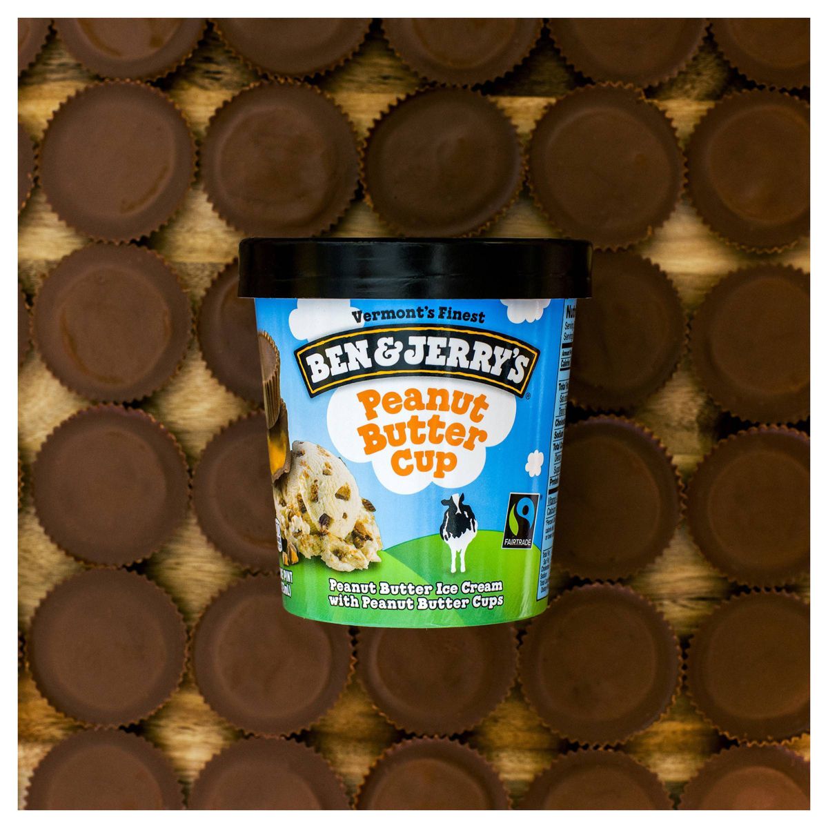 Ben & Jerry's Peanut Butter Cup Ice Cream - 16oz: Gluten-Free, Fair Trade Certified - thumbnail 4