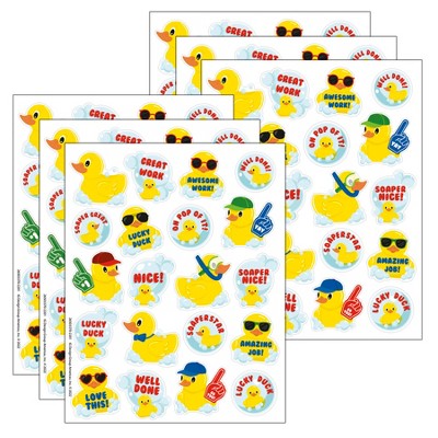 Eureka® Rubber Duckies Bubblebath Scented Stickers, 80 Per Pack, 6 Packs