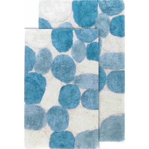 Chesapeake Alloy Moroccan Tile Cotton Anti Skid 2 Piece Bath Rug