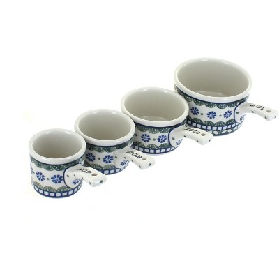 Blue Rose Polish Pottery Maia Measuring Cup Set