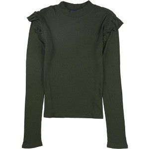 Aeropostale Womens Ruffle Basic T-Shirt - 1 of 1