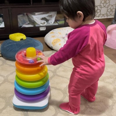 Fisher-Price Giant Rock-a-Stack, 14-inch Tall Stacking Toy with 6