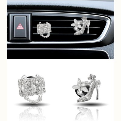TruAIR 2PCS Crystal Elephant Car Air Vent Clip Ð Bling Interior Decor