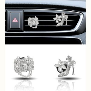 TruAIR 2PCS Crystal Elephant Car Air Vent Clip Ð Bling Interior Decor - 1 of 4