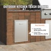 BuoQua Stainless Steel Storage Drawer Outdoor Kitchen Propane Tank Drawer Built-in Trash Drawer 16 x 22 x 16 Inch Propane Tank Trash Drawer, Silver - 3 of 4